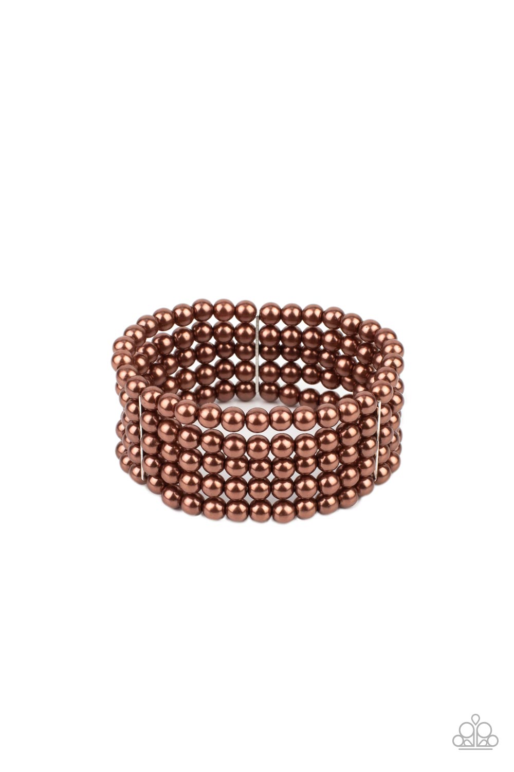 A Pearly Affair - Brown bracelet B017