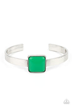 Load image into Gallery viewer, Prismatically Poppin - Green cuff bracelet F026
