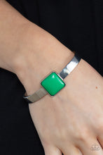 Load image into Gallery viewer, Prismatically Poppin - Green cuff bracelet F026
