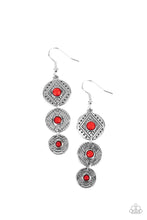 Load image into Gallery viewer, Totem Temptress - Red earring 1988
