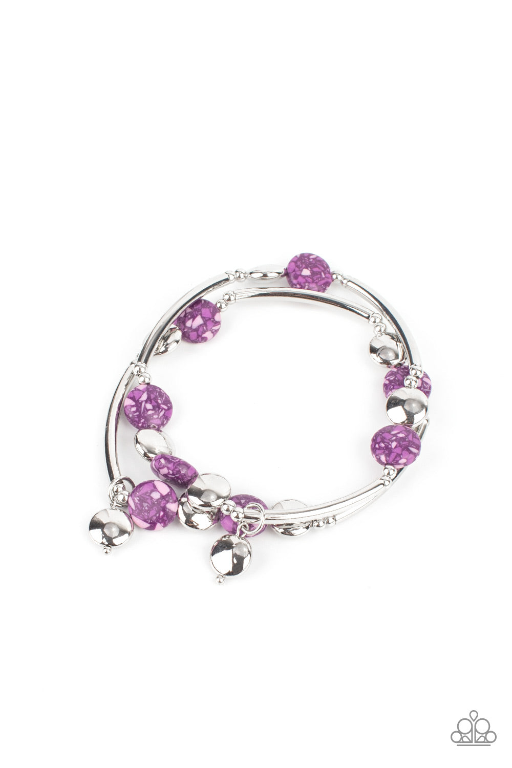 Terrazzo Territory - Purple bracelet 2236