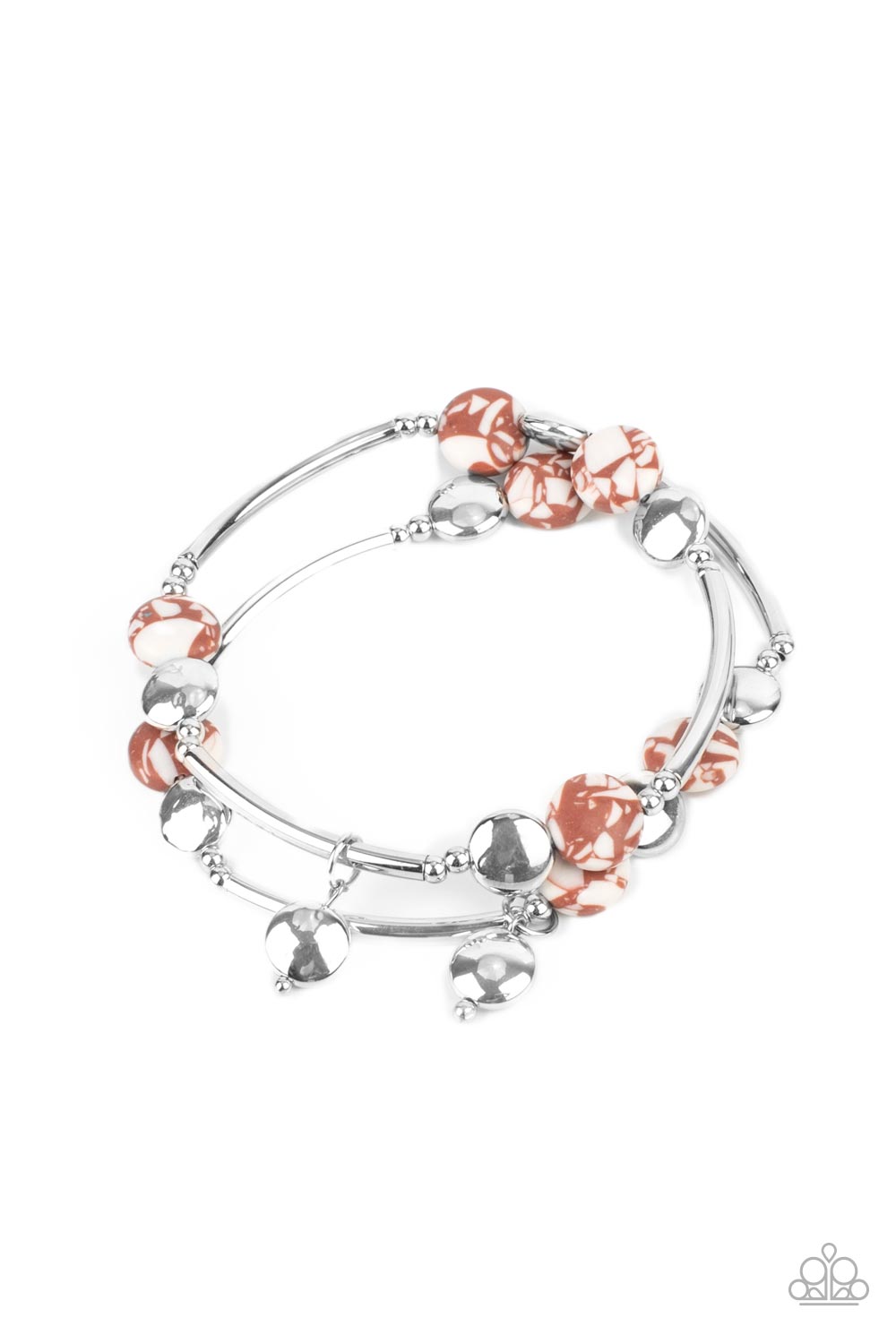 Terrazzo Territory - Brown bracelet A077Z