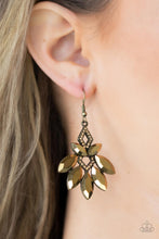 Load image into Gallery viewer, Galaxy Grandeur - Brass earring  D011
