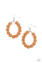 Load image into Gallery viewer, Festively Flower Child - Orange earring 1794
