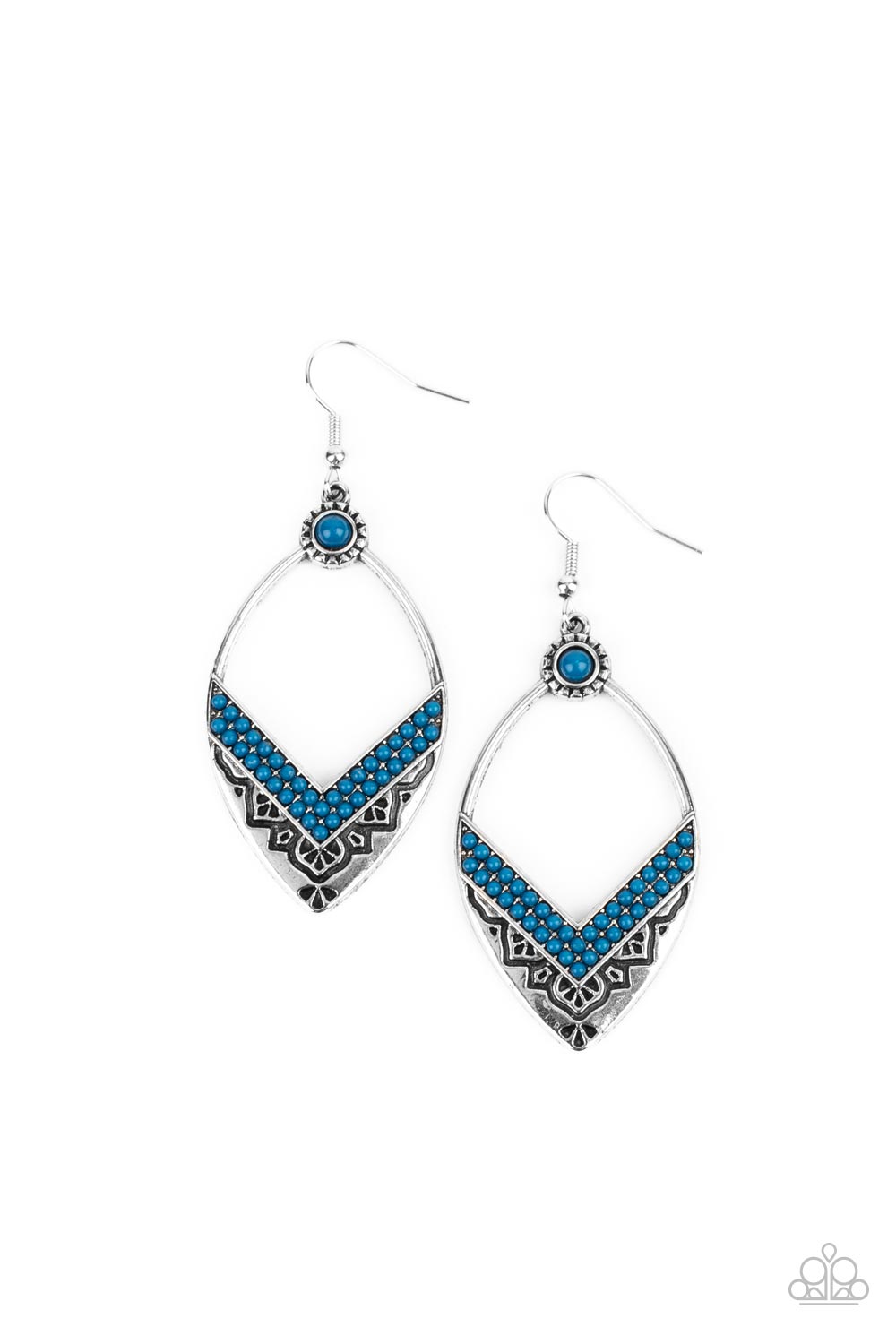 Indigenous Intentions - paparazzi Blue earring (689)