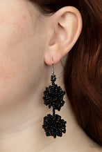 Load image into Gallery viewer, Celestial Collision - Black earring A050
