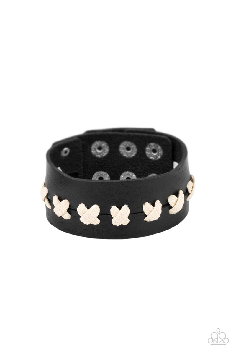 Metro Mustang - Black urban bracelet A075
