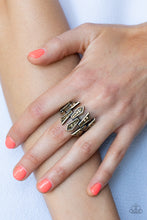 Load image into Gallery viewer, Juxtaposed Jewels - Brass ring C023R
