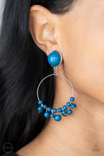 Load image into Gallery viewer, Cabaret Charm - Blue clip-on earring D079
