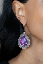 Load image into Gallery viewer, Terrazzo Tundra - Purple earring B095
