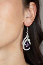 Load image into Gallery viewer, Dancefloor Diva - Purple earring 1583
