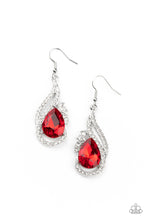 Load image into Gallery viewer, Paparazzi Dancefloor Diva - Red earring  564
