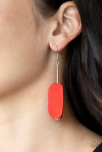 Load image into Gallery viewer, Tamarack Trail - Red earring 1632
