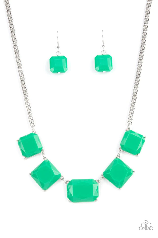 Instant Mood Booster - Green necklace 524