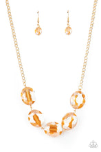 Load image into Gallery viewer, Cosmic Closeup - Gold necklace 1669
