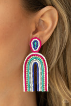 Load image into Gallery viewer, Rainbow Remedy - Multi seed bead earring D064
