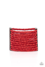 Load image into Gallery viewer, Waikiki Wonderland - Red bracelet B128
