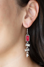 Load image into Gallery viewer, Modern Day Artifact - Red earring 794
