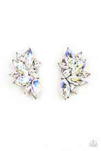 Load image into Gallery viewer, Instant Iridescence - White post earring 1748
