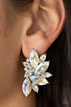 Load image into Gallery viewer, Instant Iridescence - White post earring 1748
