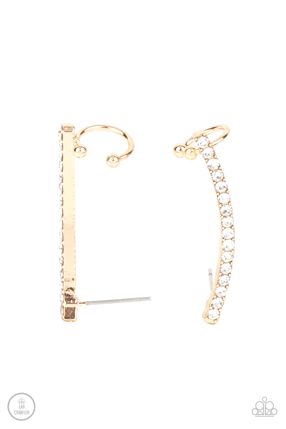 Give Me The SWOOP - Gold ear crawler earring 858
