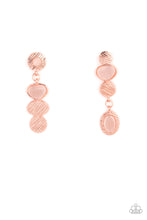 Load image into Gallery viewer, Asymmetrical Appeal - Copper earring 2129
