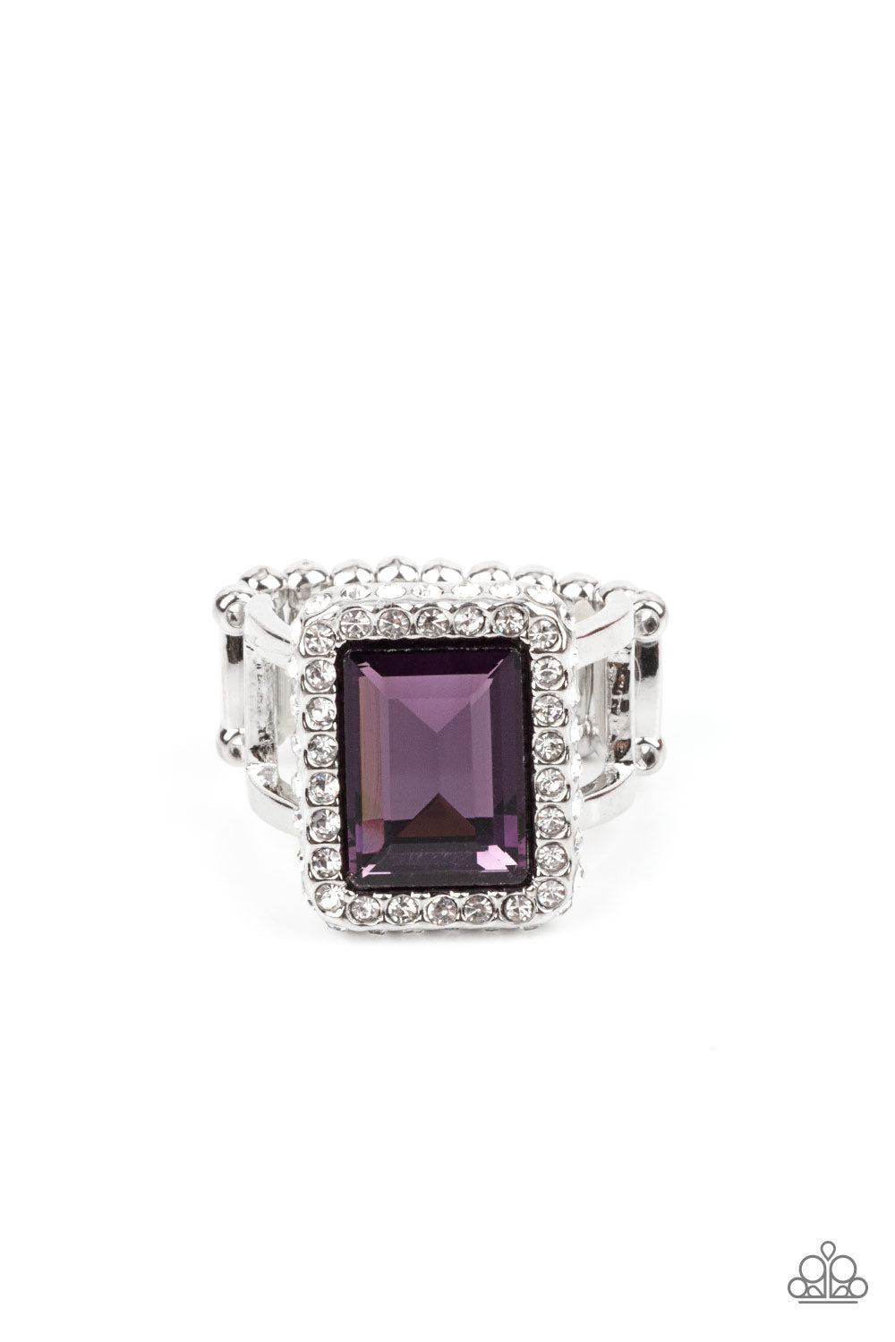 Glamorously Glitzy - Purple ring 854