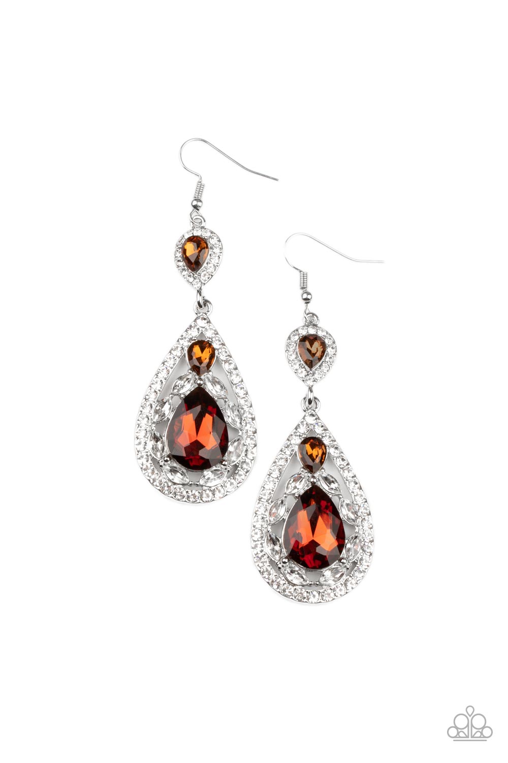 Posh Pageantry - Brown earring B108