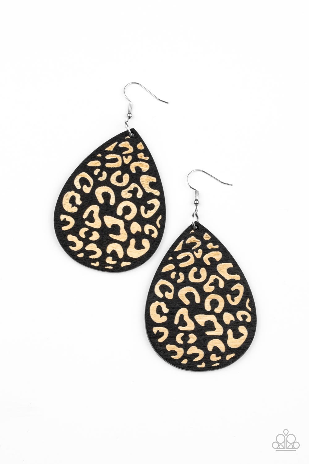 Suburban Jungle - Black earring  B121