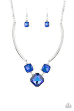 Load image into Gallery viewer, Divine IRIDESCENCE - Blue necklace  A002
