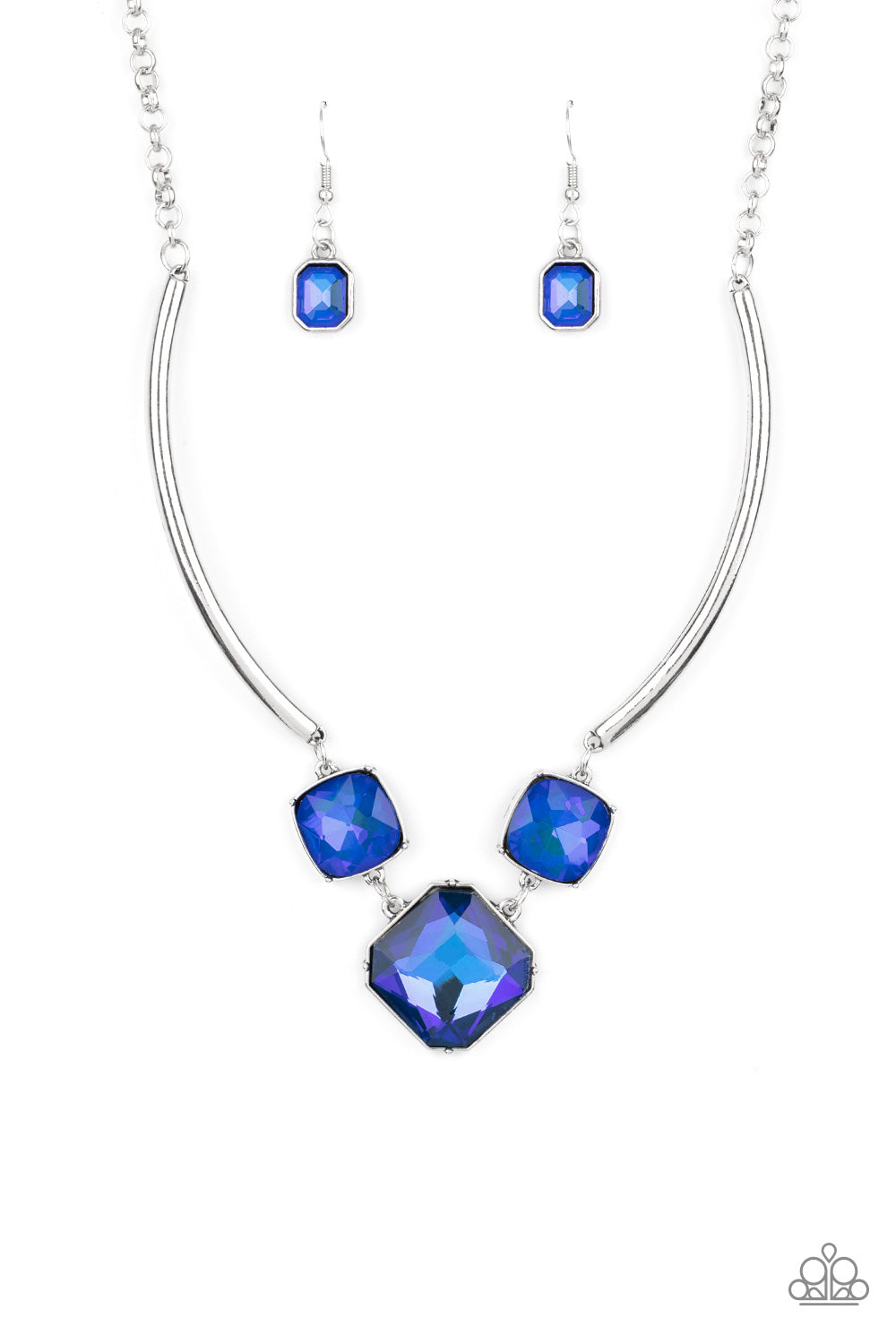 Divine IRIDESCENCE - Blue necklace  A002