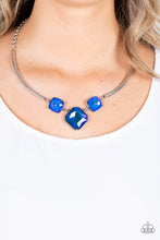 Load image into Gallery viewer, Divine IRIDESCENCE - Blue necklace  A002
