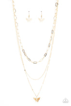 Load image into Gallery viewer, Bountiful Butterflies - Gold necklace A075
