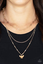 Load image into Gallery viewer, Bountiful Butterflies - Gold necklace A075
