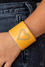 Load image into Gallery viewer, Rodeo Romance - Yellow cuff bracelet C018
