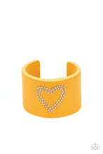 Load image into Gallery viewer, Rodeo Romance - Yellow cuff bracelet C018
