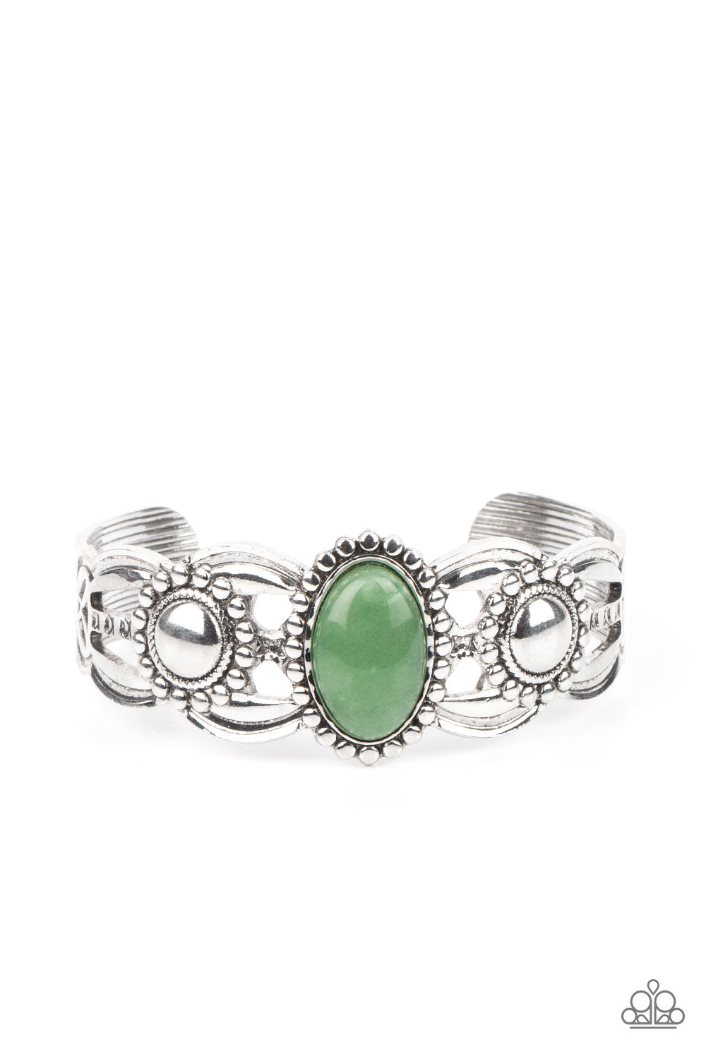 Solar Solstice - Green cuff bracelet B096