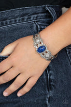 Load image into Gallery viewer, Solar Solstice - Blue cuff bracelet 1545
