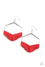 Load image into Gallery viewer, Suede Solstice - Red earring 1713
