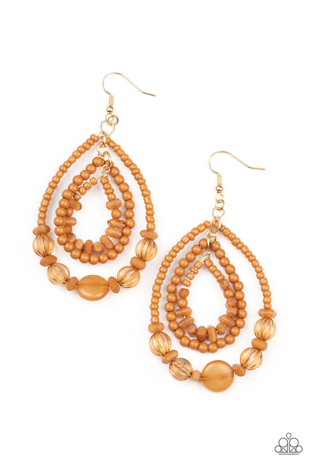 Prana Party - Brown earring D020