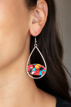 Load image into Gallery viewer, Tropical Terrazzo - Red earring D010
