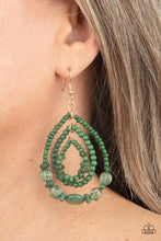 Load image into Gallery viewer, Prana Party - Green earring B014
