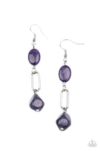 Load image into Gallery viewer, Stone Apothecary - Purple earring B010
