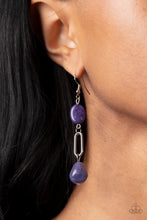 Load image into Gallery viewer, Stone Apothecary - Purple earring B010

