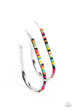 Load image into Gallery viewer, Beaded Bauble - Multi hoop earring A031
