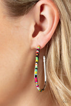 Load image into Gallery viewer, Beaded Bauble - Multi hoop earring A031
