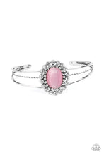Load image into Gallery viewer, Prismatic Flower Patch - Pink cuff bracelet D071
