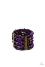 Load image into Gallery viewer, Vacay Vogue - purple bracelet B101
