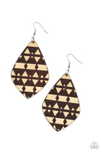 Load image into Gallery viewer, Zimbabwe Zoo - Brown earring D048
