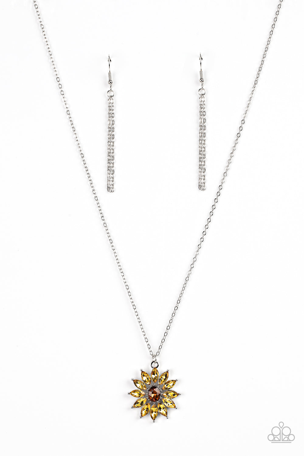 Formal Florals - Yellow necklace A062